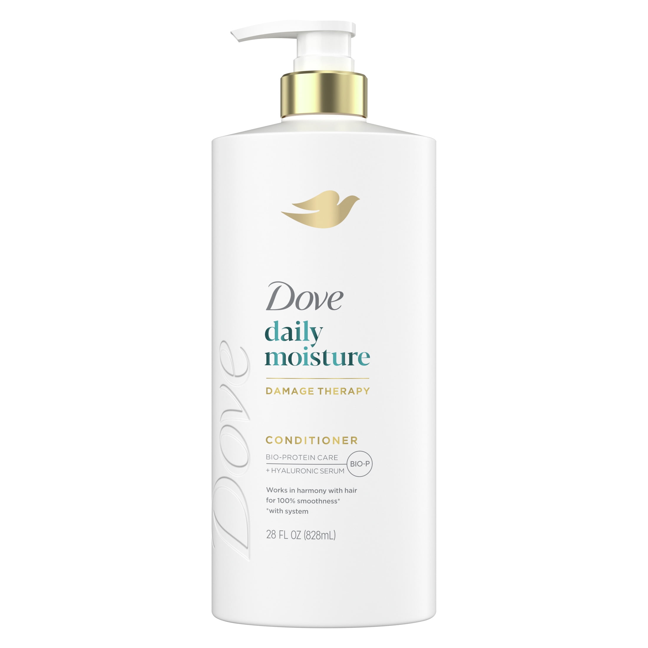 Dove Daily Moisture Conditioner for Smoothness, with Hyaluronic Acid, 28 oz