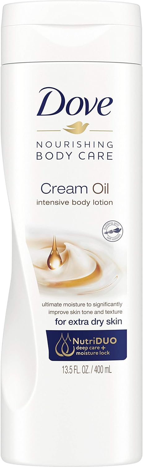 Dove Cream Oil Intensive Extra Dry Body Lotion, 13.5 fl. Oz. - image 1 of 6
