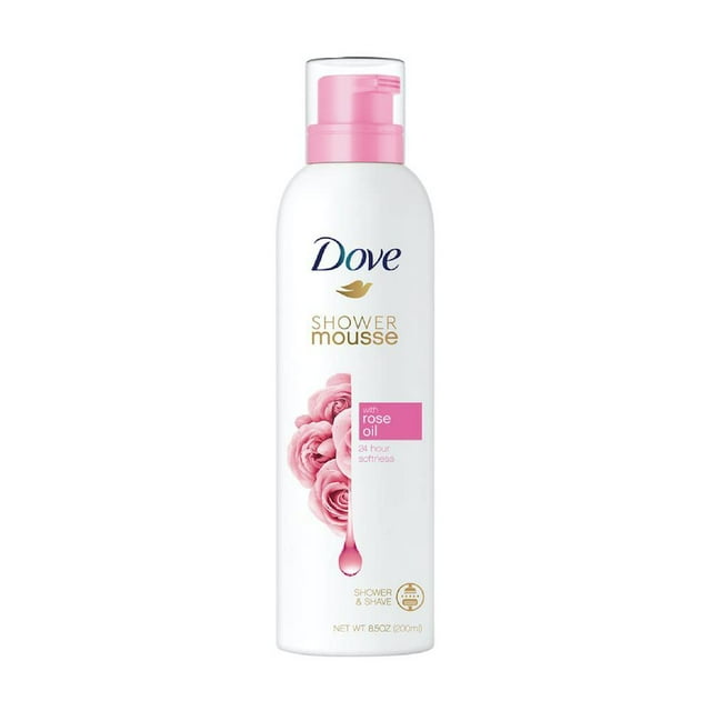 Dove Creamy Shower and Shaving Mousse, Gentle Cleanser Infused with