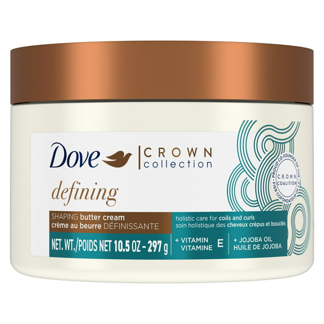 Dove Crown Collection Curl Enhancing Butter Cream Curly Hair, 10.5 oz