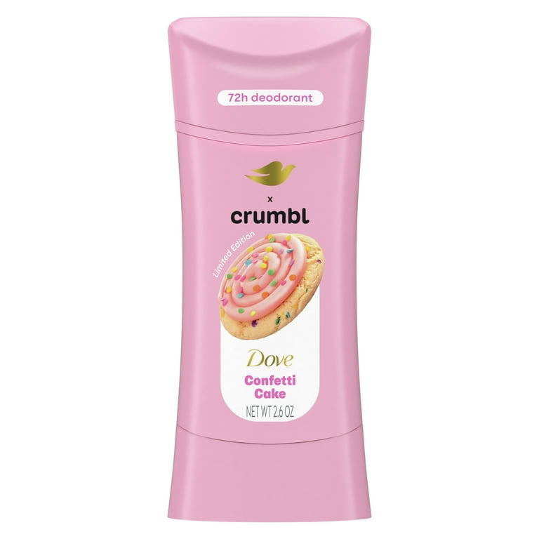 crumbl Dove デオドラント　セット Dove x Crumbl Strawberry Cookie Body Wash, Scrub