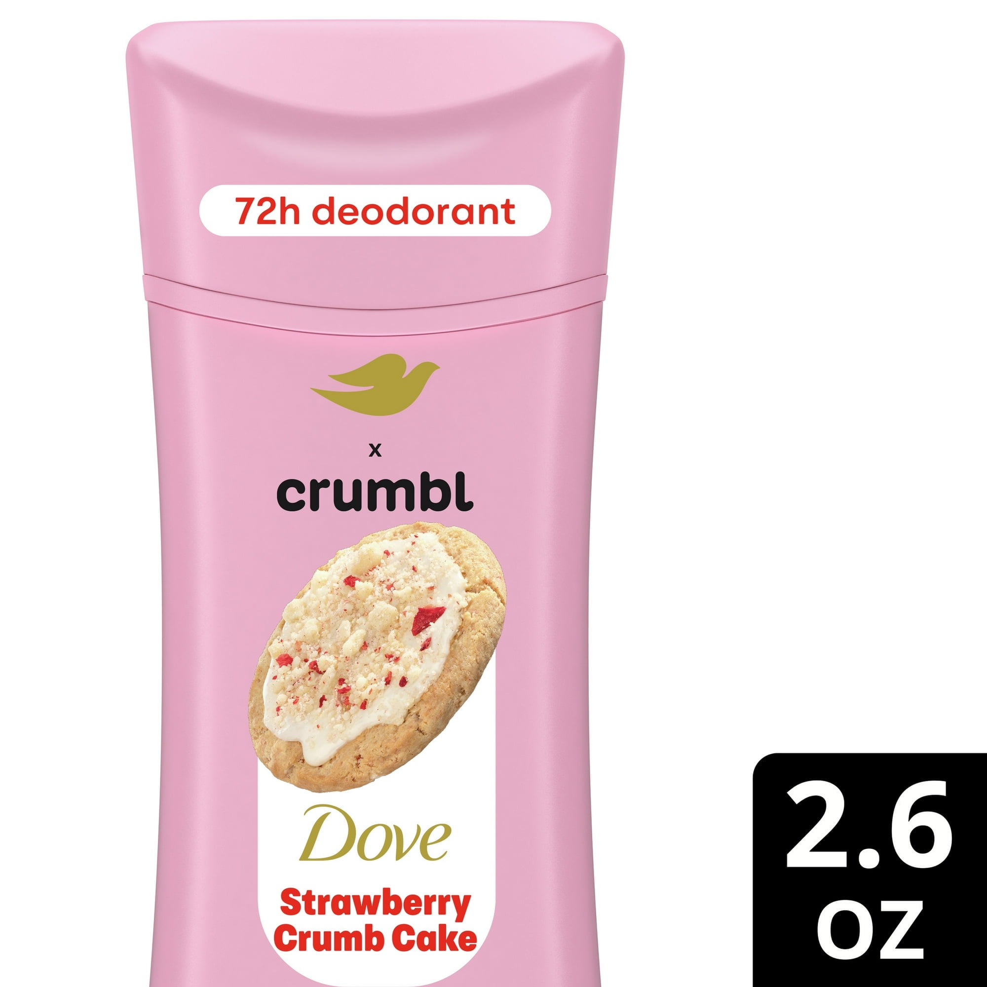 Dove Crumbl Deodorant Stick Crumbl Strawberry Crumb Cake