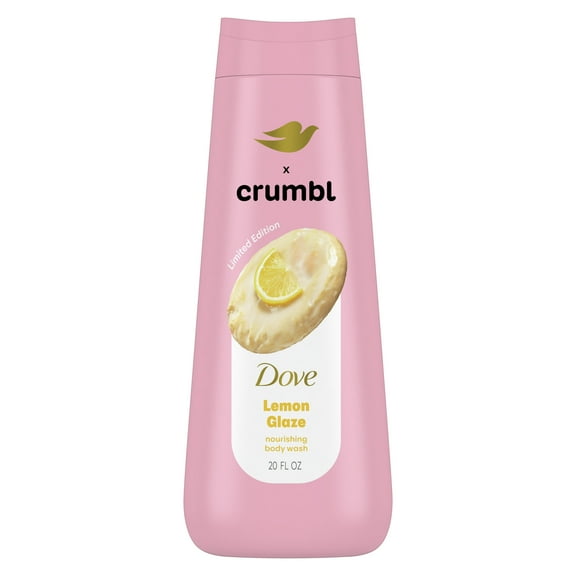 Dove Crumbl Moisturizing Liquid Body Wash Lemon Glaze, 20 oz