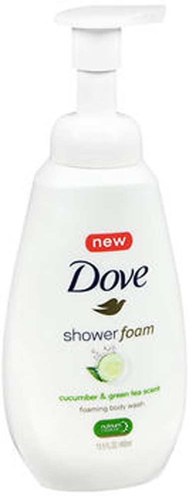 Dove Cucumber & Green Tea Scent Shower Foam, 13.5 oz