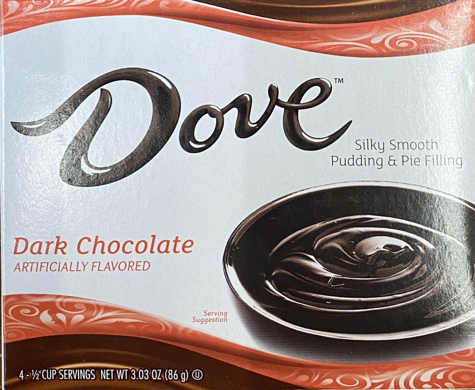 Dove DARK CHOCOLATE Silky Smooth Pudding & Pie Filling Mix 3.03 oz