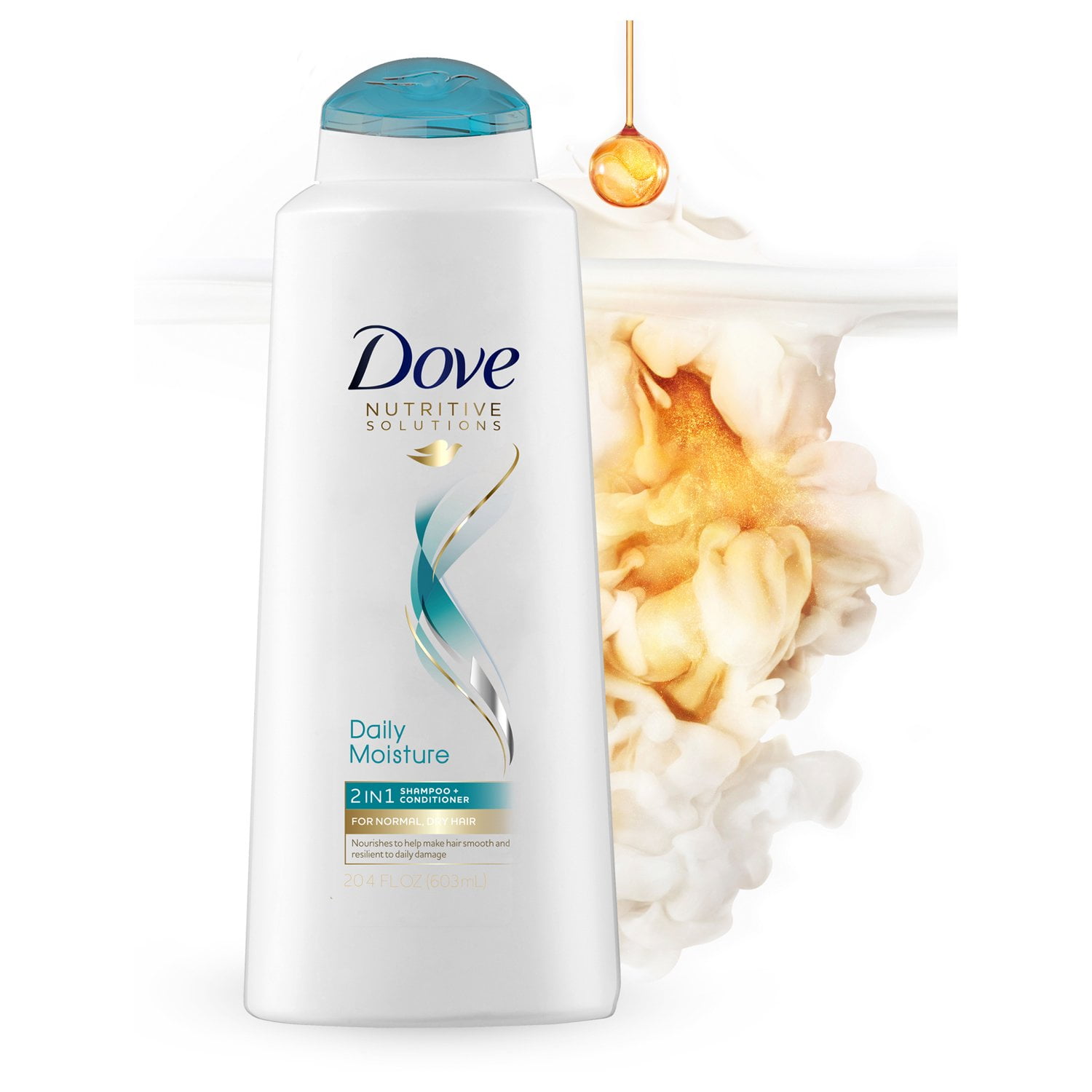 Dove Daily Moisture Nourishing 2in1 Shampoo and Conditioner, 20.4 fl