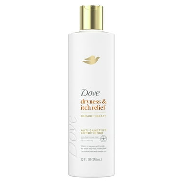 Dove Damage Therapy Derma Conditioner for Flaky Scalp Dryness   Itch with Pyrithione Zinc & Coconut Oil, 12 oz