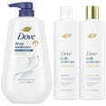 thumbnail interactive-video image 1 of Dove Deep Moisture Body Wash, Daily Hydration Shampoo & Conditioner, 3 Count, 1 of 5