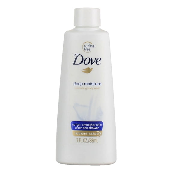 Dove Deep Moisture Nourishing Body Wash, 3 fl oz (3 pack)