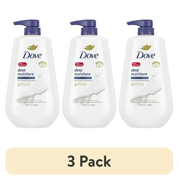 (3 pack) Dove Deep Moisture Nourishing Long Lasting Women's Body Wash, 30.6 fl oz