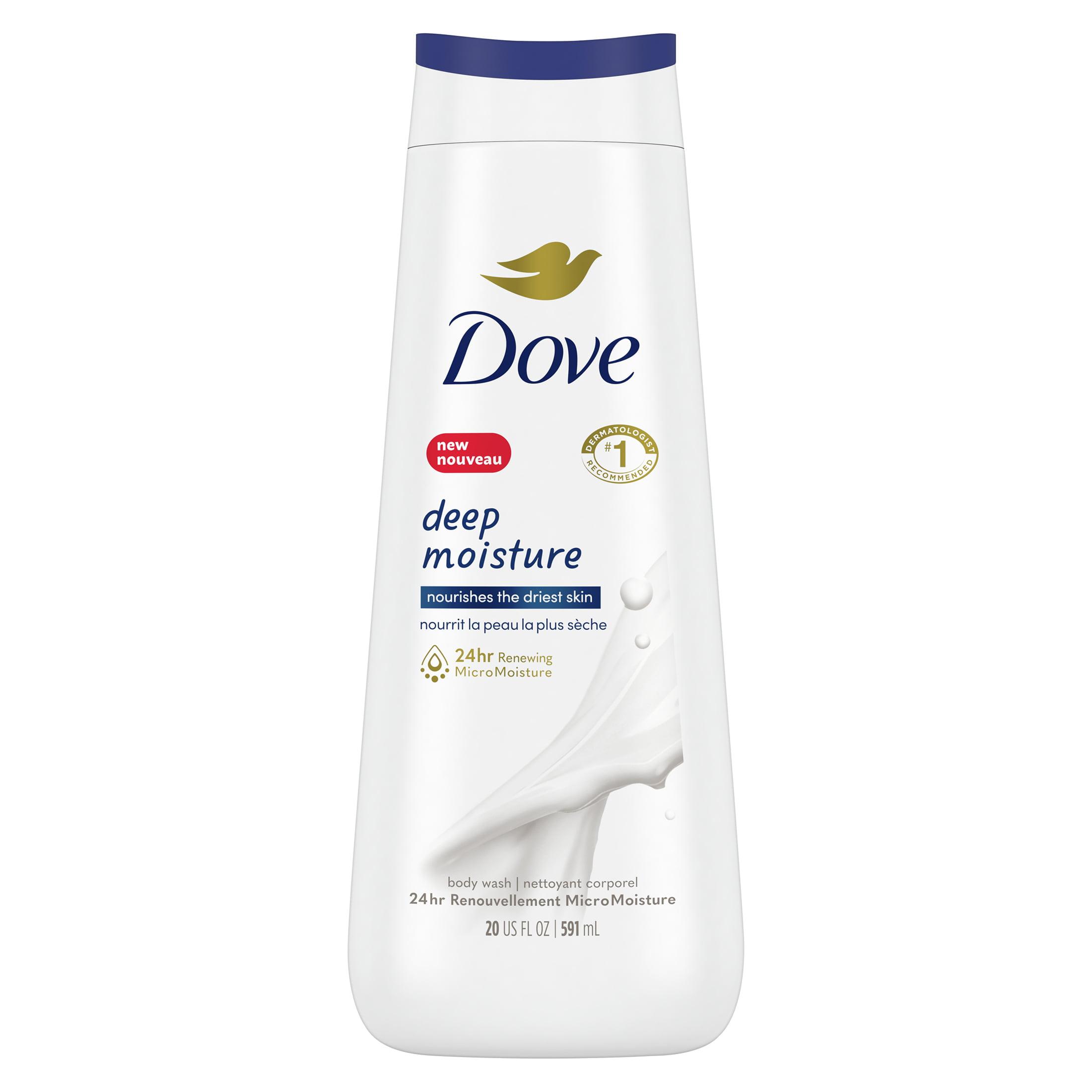 Dove Deep Moisture Nourishing Long Lasting Women’s Body Wash All Skin Type, 20 fl oz - image 1 of 3