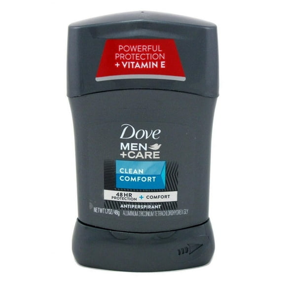 Dove Deodorant 1.7oz Mens Clean Comfort Anti-Perspirant (Pack of 3)