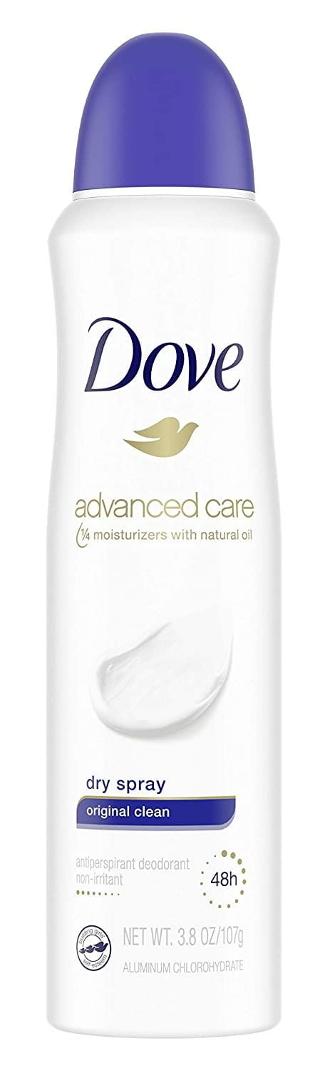 Dove Deodorant 3.8oz Dry Spray Original Clean (Pack of 2)