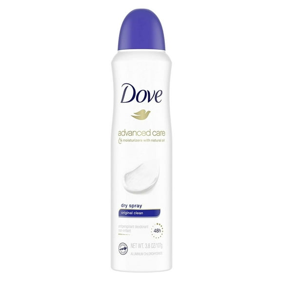 Dove Deodorant 3.8oz Dry Spray Original Clean
