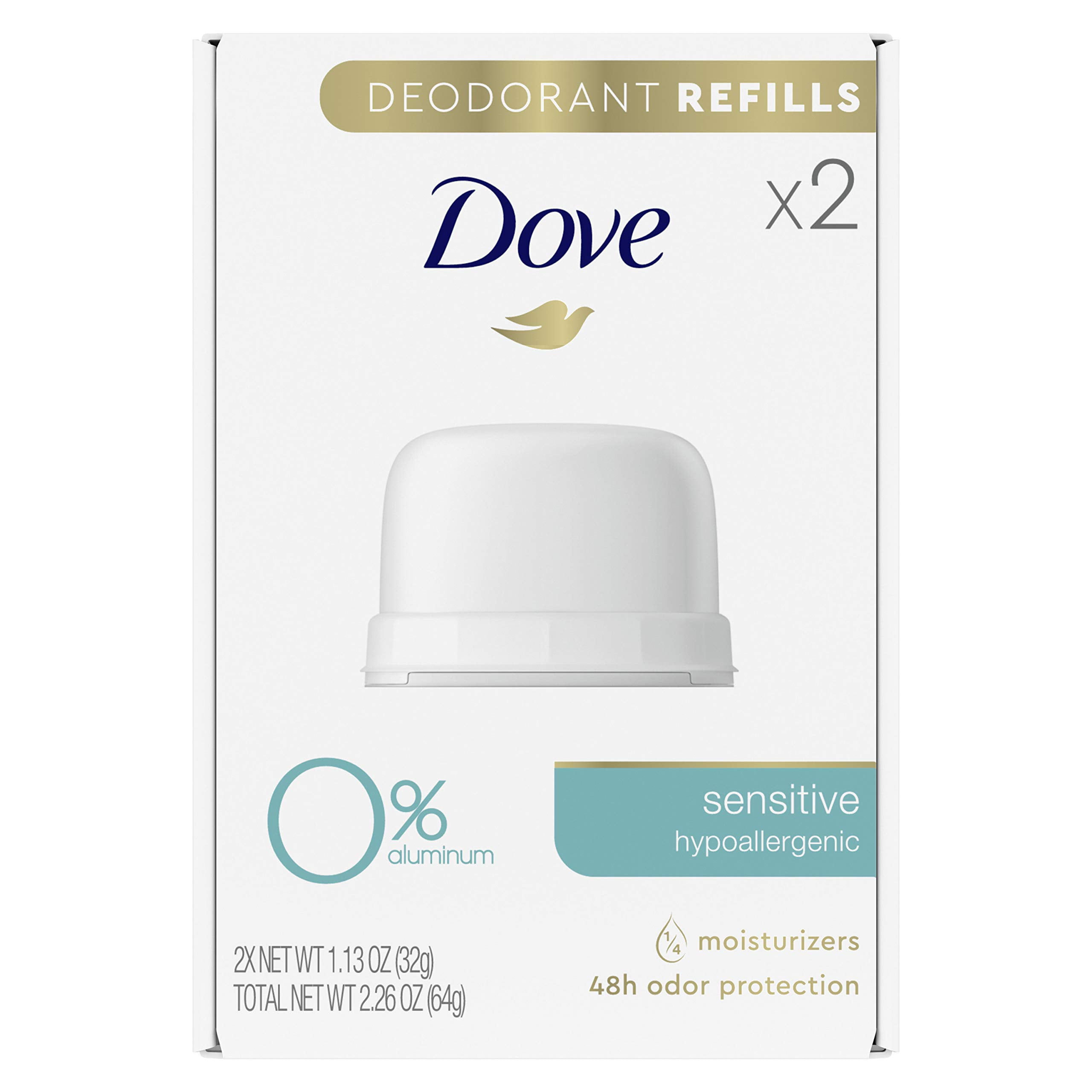 Dove Deodorant Refills Refill Kit 0 Aluminum Sensitive Aluminum Free