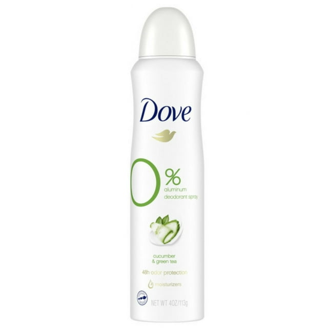 Dove Deodorant Spray Cucumber & Green Tea Aluminum Free Deodorant For
