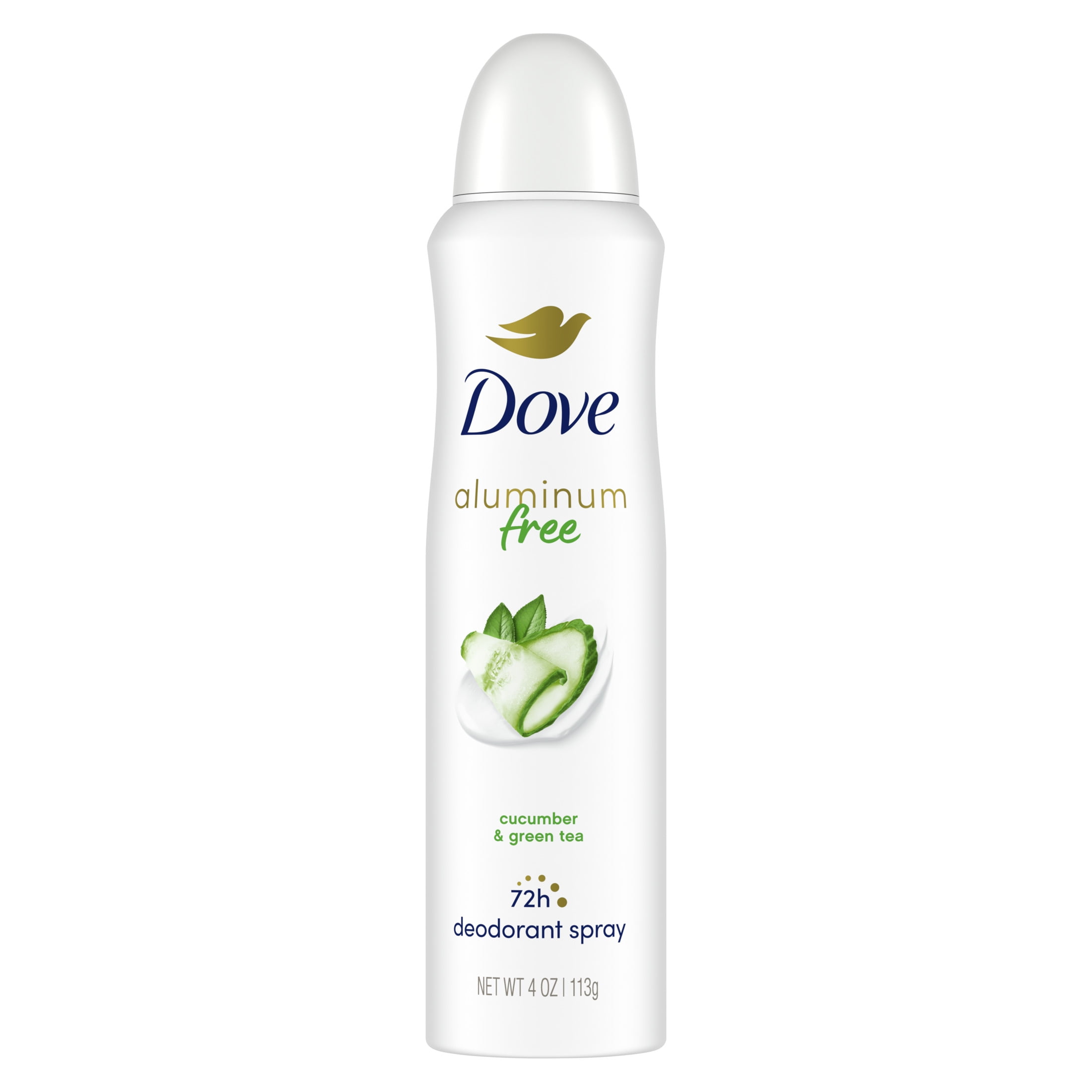 Dove Deodorant Spray for Women Cucumber & Green Tea Aluminum Free, 4 oz
