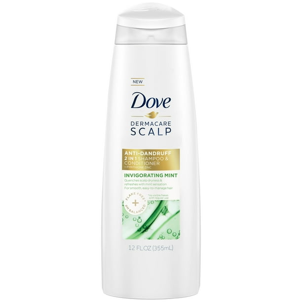 Dove Dermacare Scalp Moisturizing Invigorating Mint Anti-Dandruff Shampoo Plus Conditioner