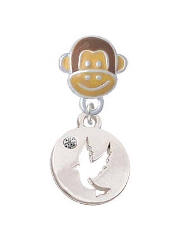 Dove Disc - Monkey Face Charm Bead