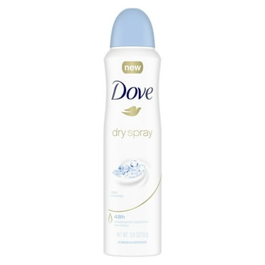 Dove Dry Spray Antiperspirant Deodorant For Women Clear Minerals 3.8 oz