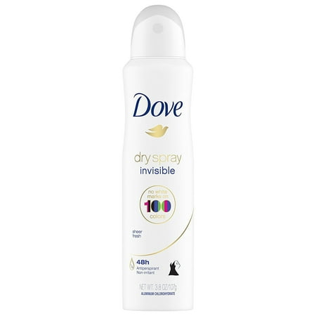 Dove Dry Spray Antiperspirant Invisible Sheer Fresh, 3.8 oz, 2 Pack