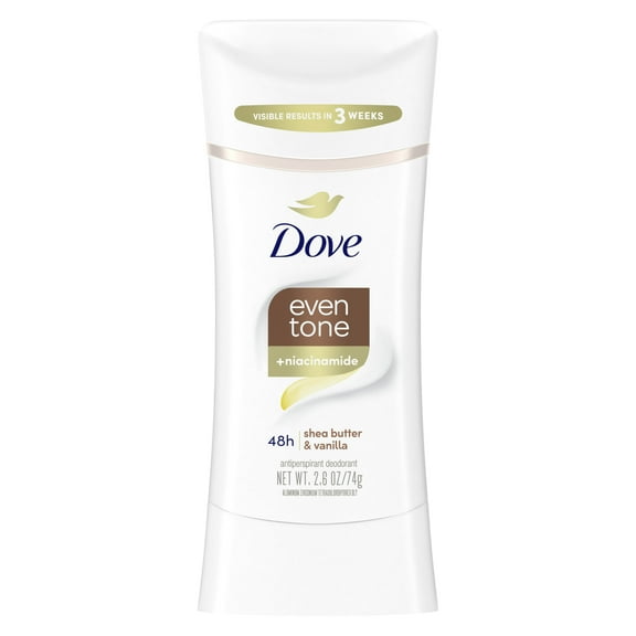Dove Even Tone Antiperspirant Deodorant Stick Shea Butter & Vanilla, 2.6 oz