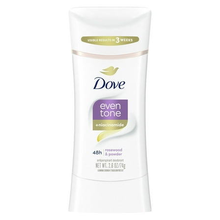 Dove Even Tone Antiperspirant Restoring Powder Deodorant for Women For Uneven Skin Tone 2.6 oz