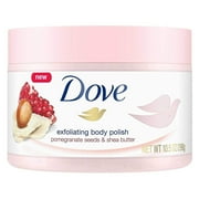 Dove Exfoliating Body Polish Body Scrub, Pomegranate and Shea, 10.5 Ounce