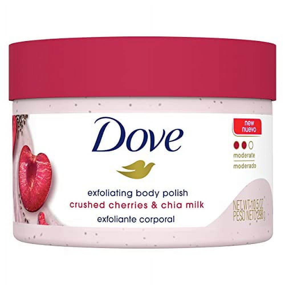 Dove Exfoliating Body Polish Crushed Cherries & Chia Milk Skin Care For