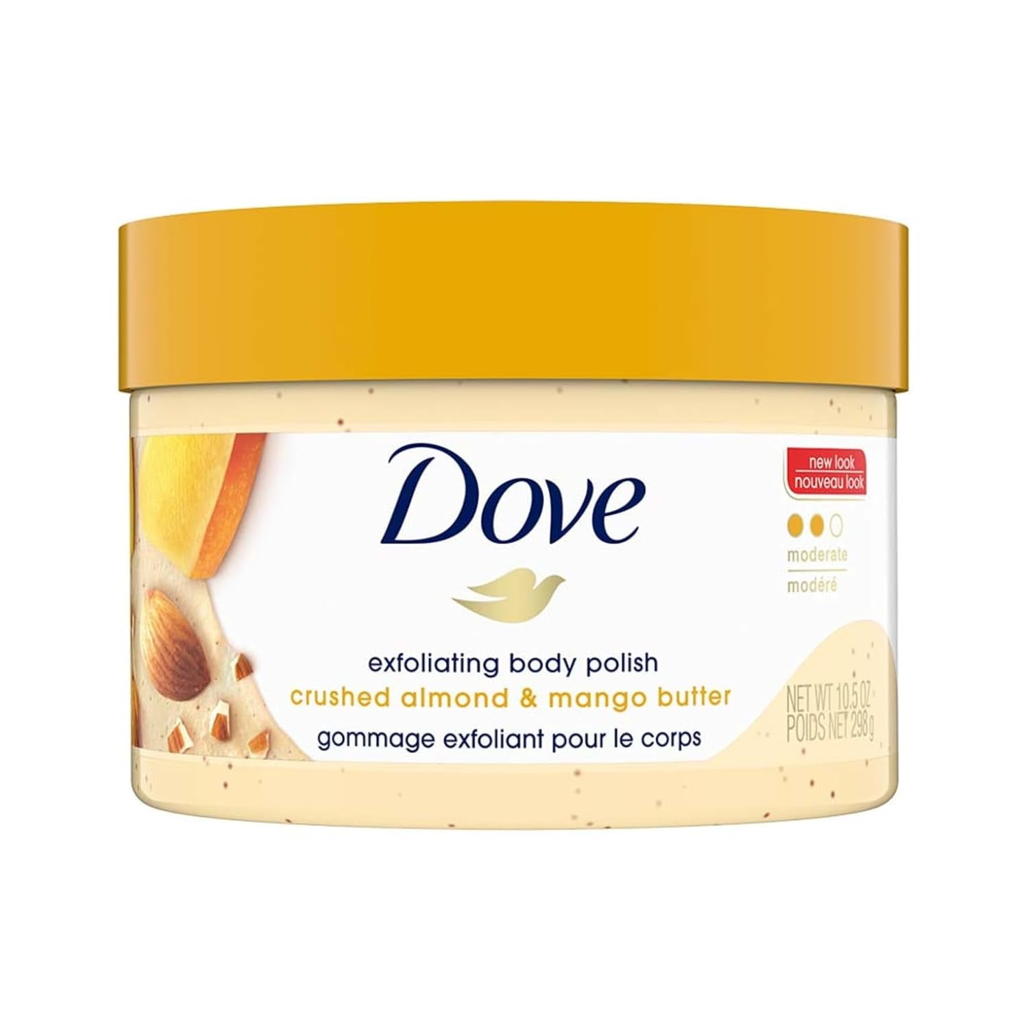 Dove Exfoliating Body Polish Scrub For Dry Skin With Crushed Almond