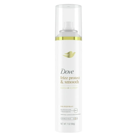 Dove Extra Hold Styling Hair Spray Smooth & Protect Against Frizz & Humidity 24H Frizz Control, 7 oz