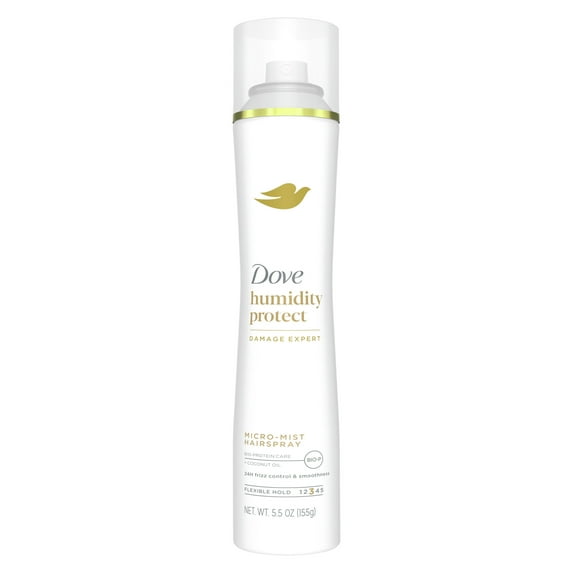 Dove Flexible Hold Styling Hair Spray Protection Against Humidity Micro-Mist 24H Frizz Control, 5 oz