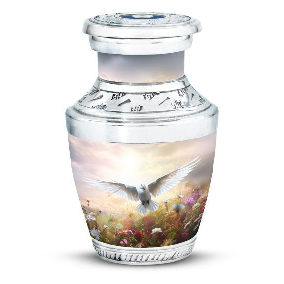 Dove Flying Small Urn for Ashes for Women, Memorial Keepsakes for Ashes, Decorative Funeral Urns For Ashes Adult Male, Keepsake Urn For Human Ashes, Dove Flying Handcrafted Keepsake Urns 3 Inch, 1pcs
