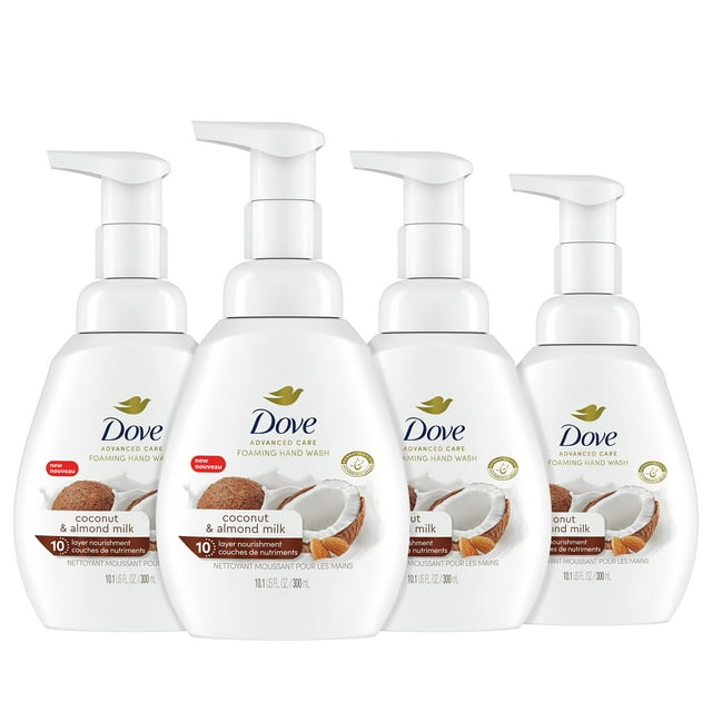 Dove Foaming Hand Wash Coconut & Almond Milk Pack Of 4 Protects Skin