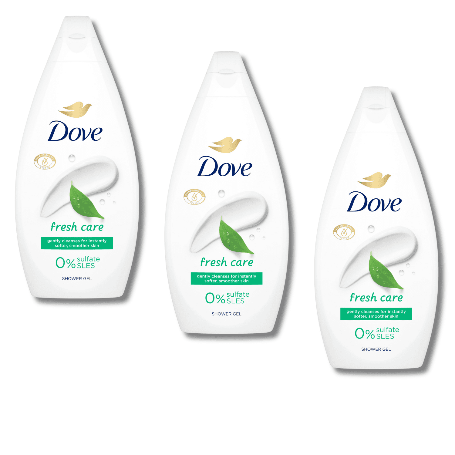 Dove Fresh Care Shower Gel 15.2 fl oz/450 ml – 3-Pack