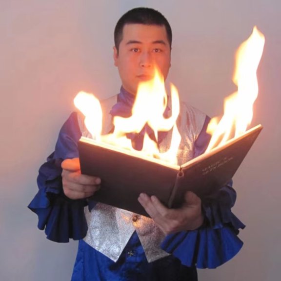 Dove From Firing Book Fire Magic Stage Magic Trick Magia Magie Magicians Prop Accessory Illusion Gimmick