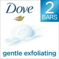 thumbnail image 1 of Dove Gentle Exfoliating Beauty Bar, 4 oz, 2 Bar, 1 of 11