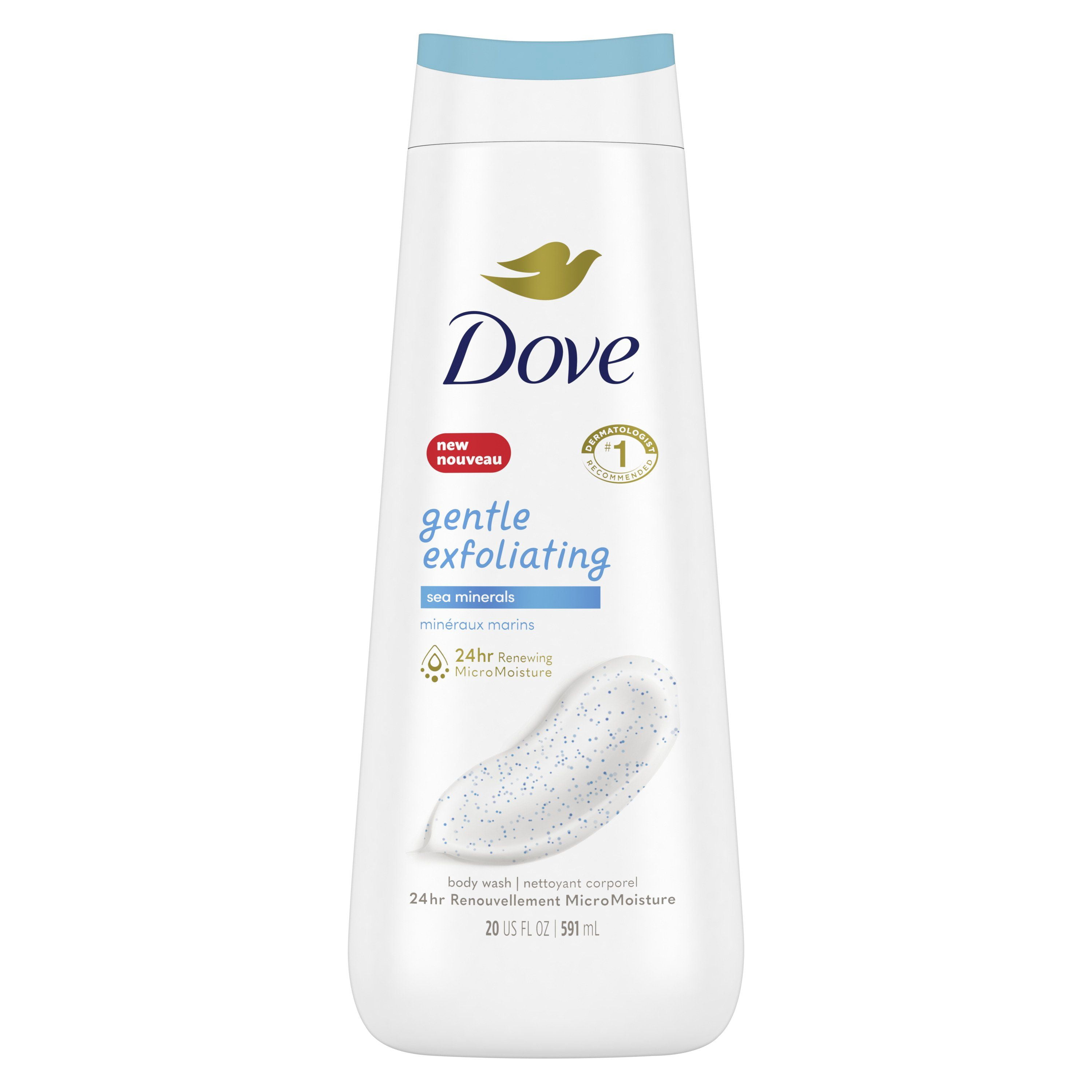Dove Gentle Exfoliating Body Wash - Sea Minerals - 20 oz (Pack of 2)