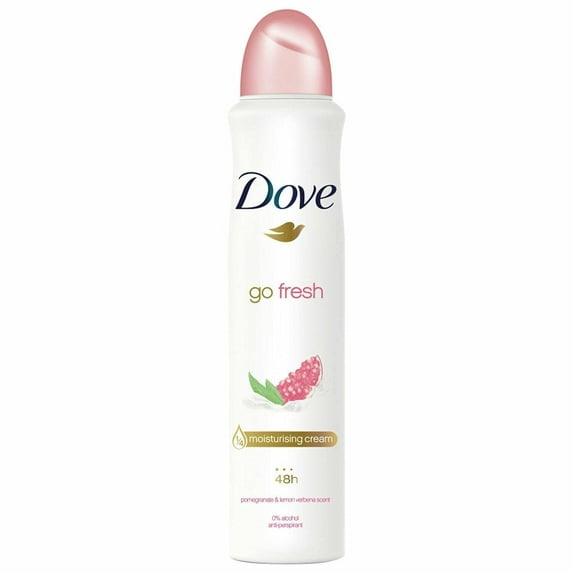 Dove Go Fresh Antiperspirant Body Spray 250Ml Pomegranate & Lemon Verbena 1CT