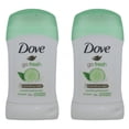 thumbnail image 1 of Dove Go Fresh Antiperspirant Deodorant Stick, Cucumber & Green Tea, 1.4 Ounce (2 Pack), 1 of 2