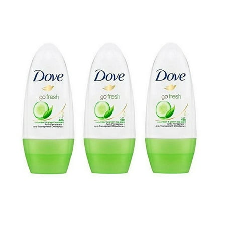 Dove Go Fresh Cucumber Roll-On Anti-Perspirant Deodorant 50ml (Pack Of 3)