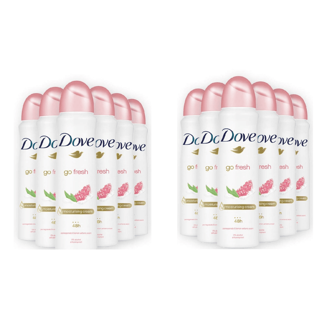 Dove Go Fresh Deodorant Spray - Pomegranate & Lemon Verbena 12 pack