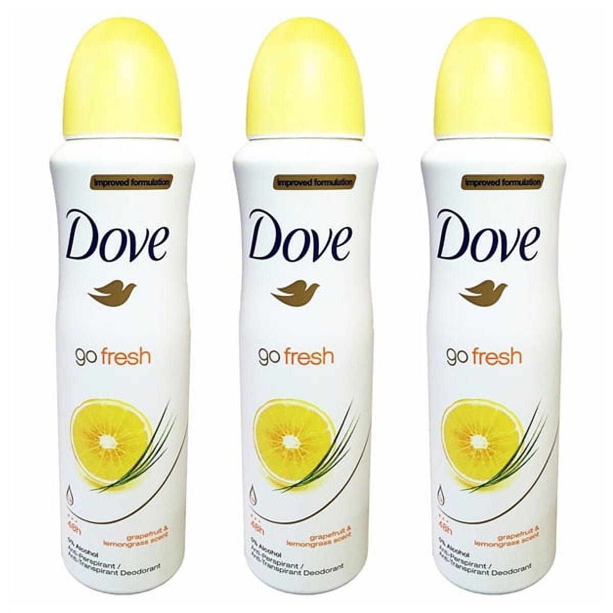 Antiperspirant Deodorant Dove Lemongrass Body Spray Dove Go Fresh