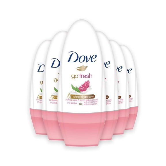 Dove Go Fresh Roll-On Deodorant With Pomegranate And Lemon-Verbena Scent (6 X 50 Ml)