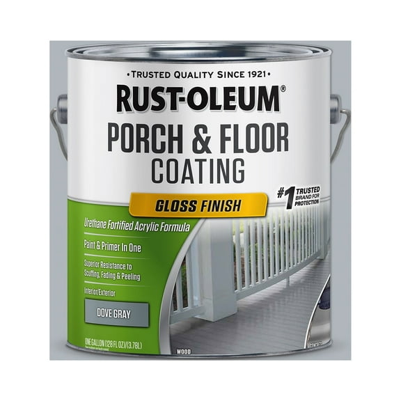 2 Pack, Dove Gray, Rust-Oleum Porch & Floor Coating Gloss - 320473, Gallon