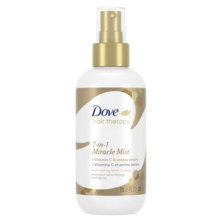 Dove Hair Therapy 7-in-1 Miracle Mist Women's Hairspray with Vitamin C and Amino Serum, 7.5 fl oz