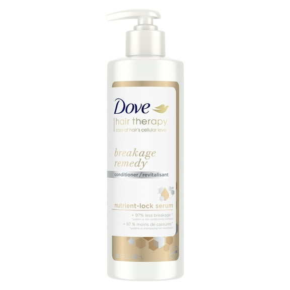 Dove Hair Therapy Breakage Remedy Daily Conditioner Damaged Hair, Nutrient-Lock Serum, 13.5 fl oz*