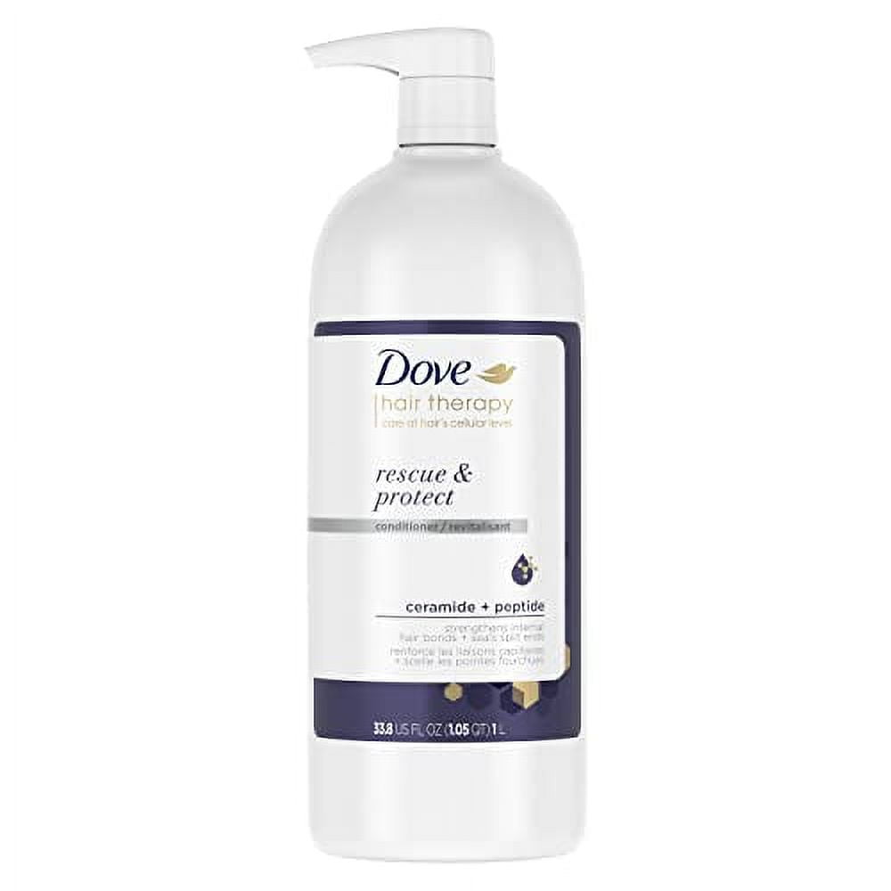 Dove Hair Therapy Serum .. + Conditioner Hair Care .. For Split Ends and .. Damaged Hair Rescue
