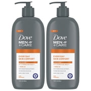 Dove Hand & Body Lotion, Men+Care Value Pack – Everyday Skin Comfort Formula with Shea Butter & Jojoba Oil, Refreshing Lotion for Dry Skin, 13.5 Fl Oz (Pack of 2)