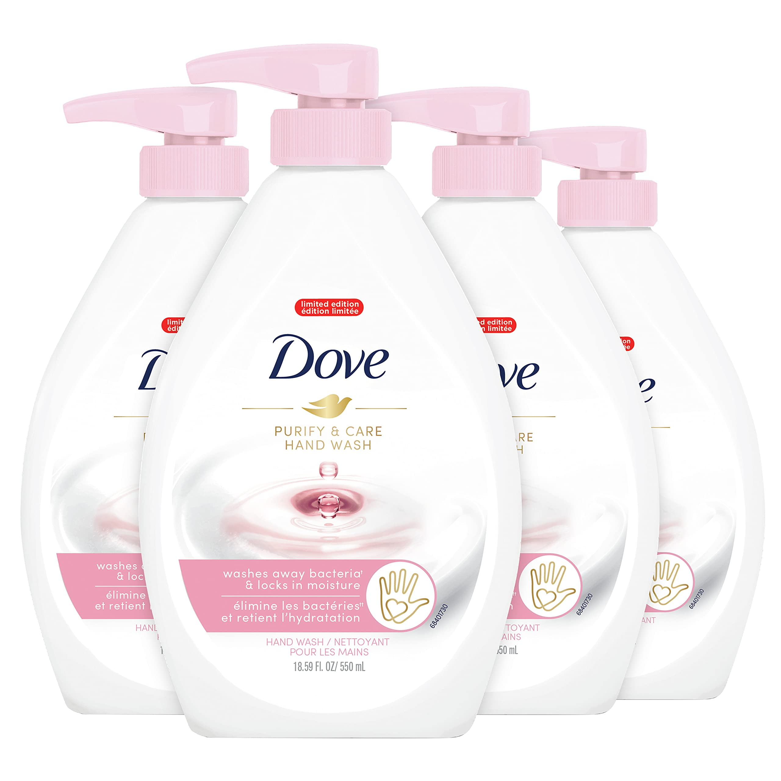 Dove Hand Wash Hygiene MGF3 and Care For Hands White Peach and Tea